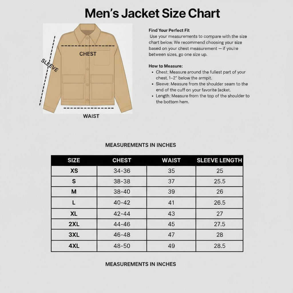 Men's Tan Leather Biker Jacket