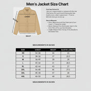 Men's Tan Leather Biker Jacket