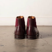 Men's Burgundy Cap-Toe Leather Oxford Boots — Adlard — Adlard