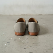 Light Gray Suede Tassel Loafers — Dover
