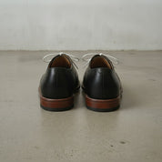 Men's Black Cap-Toe Leather Oxfords — Bromley