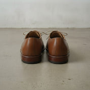 Men's Brown Cap-Toe Leather Oxfords — Bromley
