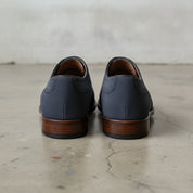 Men's Navy Blue Cap-Toe Suede Oxfords — Boulter
