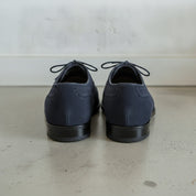 Men's Navy Blue Cap-Toe Suede Oxfords — Humber