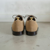 Men's Tan Cap-Toe Suede Oxfords — Humber