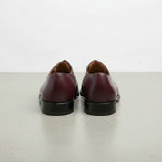 Men's Burgundy Cap-Toe Leather Oxfords — Hackett