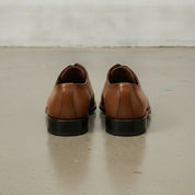 Men's Brown Plain-Toe Leather Oxfords — Norton