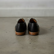 Men's Black Wingtip Pebbled Leather Oxfords — Chigwell