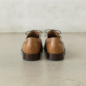 Men's Tan Wingtip Leather Oxfords — Blamey