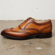 Men's Brown Wingtip Leather Oxfords — Ardsley — Ardsley