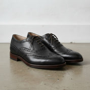 Men's Black Wingtip Leather Oxfords — Ardsley — Ardsley