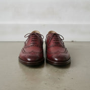 Men's Burgundy Wingtip Leather Oxfords — Ardsley — Ardsley