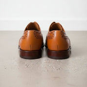 Men's Tan Wingtip Leather Oxfords — Dingley — Dingley