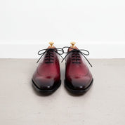 Men's Burgundy Wingtip Brogue Leather Oxfords — Harling — Harling