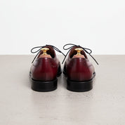Men's Burgundy Wingtip Brogue Leather Oxfords — Harling — Harling