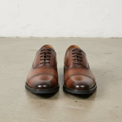 Brown Cap-Toe Leather Oxfords — Aspinall — Aspinall
