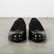 Men's Black Wingtip Leather Loafers — Kettering