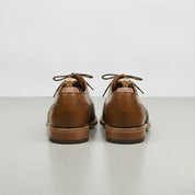Men's Brown and Grey Wingtip Leather Oxfords — Primrose