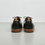 Men's Black and Grey Wingtip Leather Oxfords — Primrose