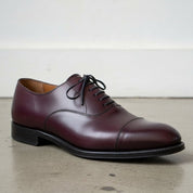 Men's Burgundy Cap-Toe Leather Oxfords — Alton — Alton