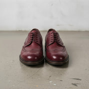 Men's Burgundy Wingtip Leather Derbys — Pollard