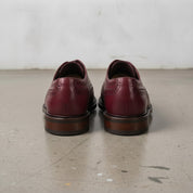 Men's Burgundy Wingtip Leather Derbys — Pollard