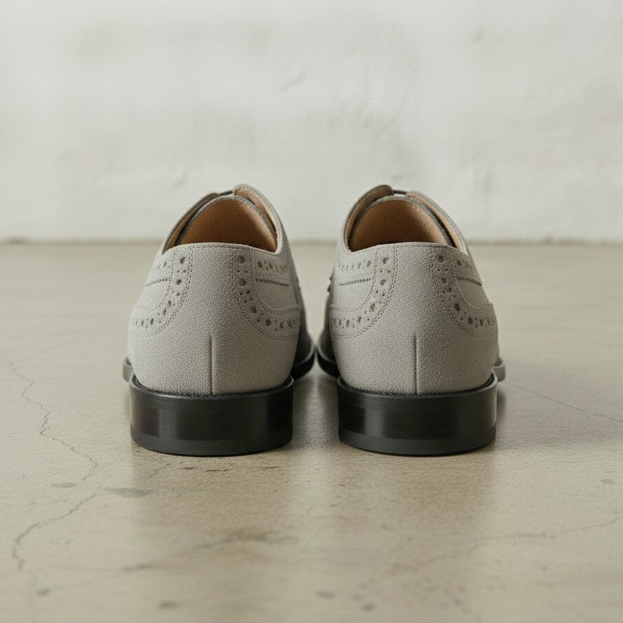 Light Gray Wingtip Suede Derby — Hobart — Hobart — Hobart