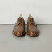Men's Brown Wingtip Leather Derby Brogues — Arkendale