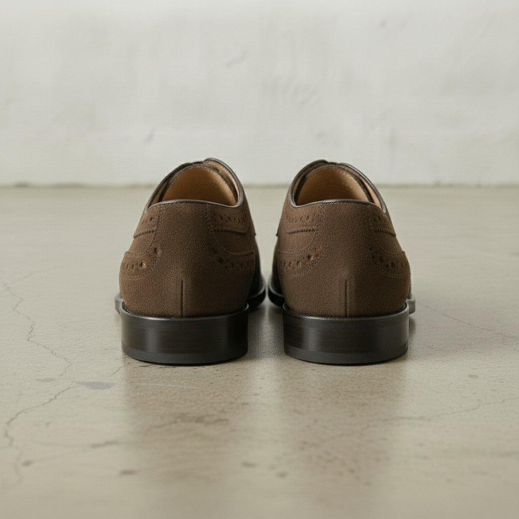 Brown Wingtip Suede Derby — Hobart
