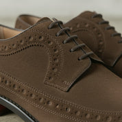 Brown Wingtip Suede Derby — Hobart