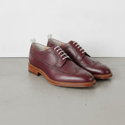 Men's Burgundy Wingtip Leather Derby Brogues — Arkendale — Arkendale