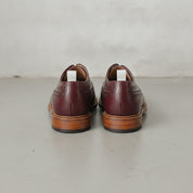 Men's Burgundy Wingtip Leather Derby Brogues — Arkendale — Arkendale