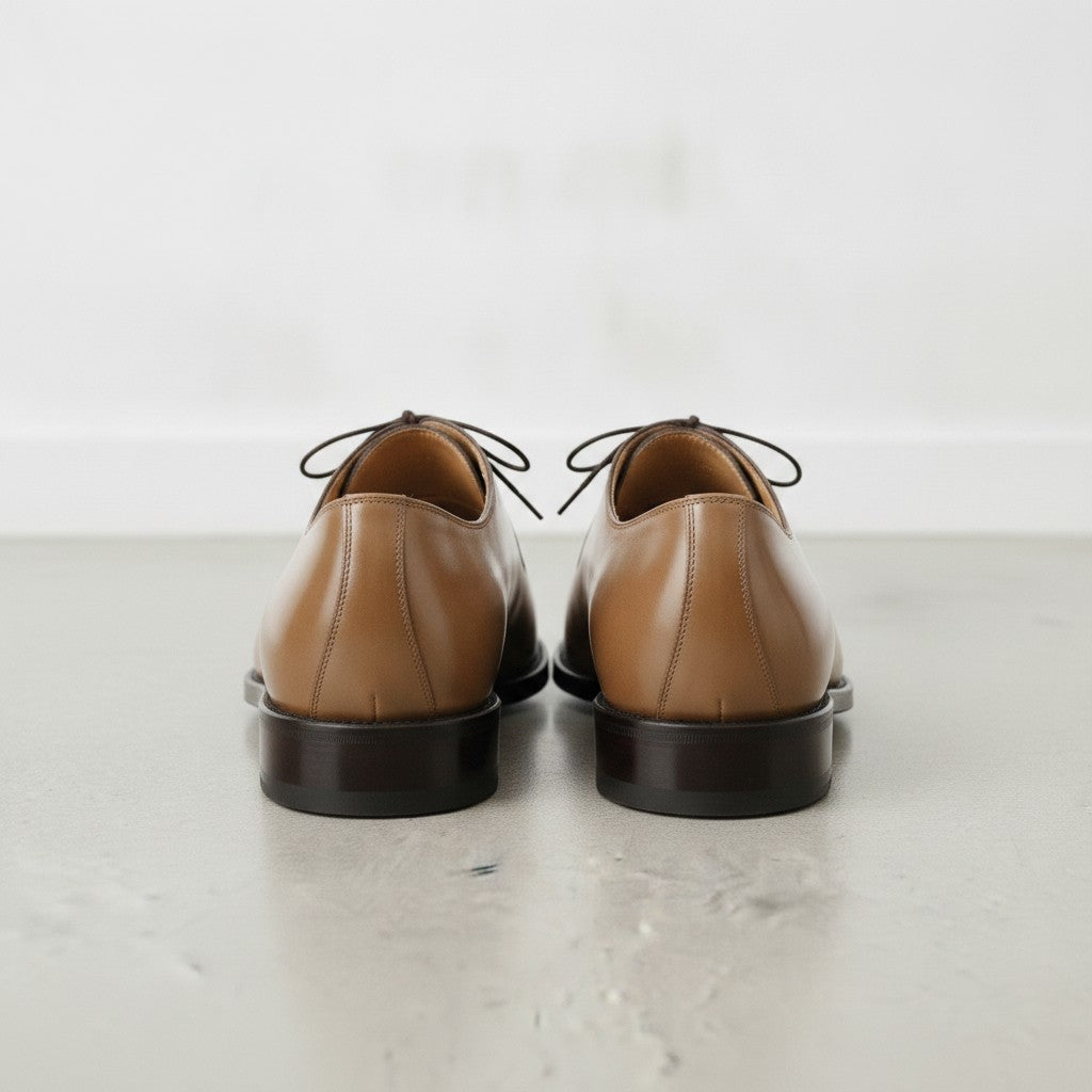 Men's Tan and Dark Brown Leather Oxfords — Edbrook
