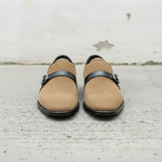Men's Tan Suede Monk Strap Shoes — Fairfield — Fairfield — Fairfield