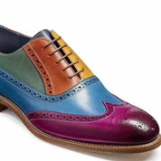 Men's Multicolor Wingtip Leather Brogue Oxfords — Strachan