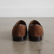 Men's Brown Apron-Toe Suede Loafers — Carron — Carron