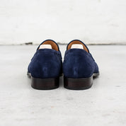 Men's Navy Blue Suede Loafers — Hamley — Hamley