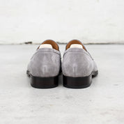 Men's Light Gray Suede Loafers — Hamley — Hamley