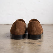 Men's Brown Suede Belgian Loafers — Risley — Risley