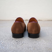 Men's Dark Brown Suede Belgian Loafers — Gosnell — Gosnell