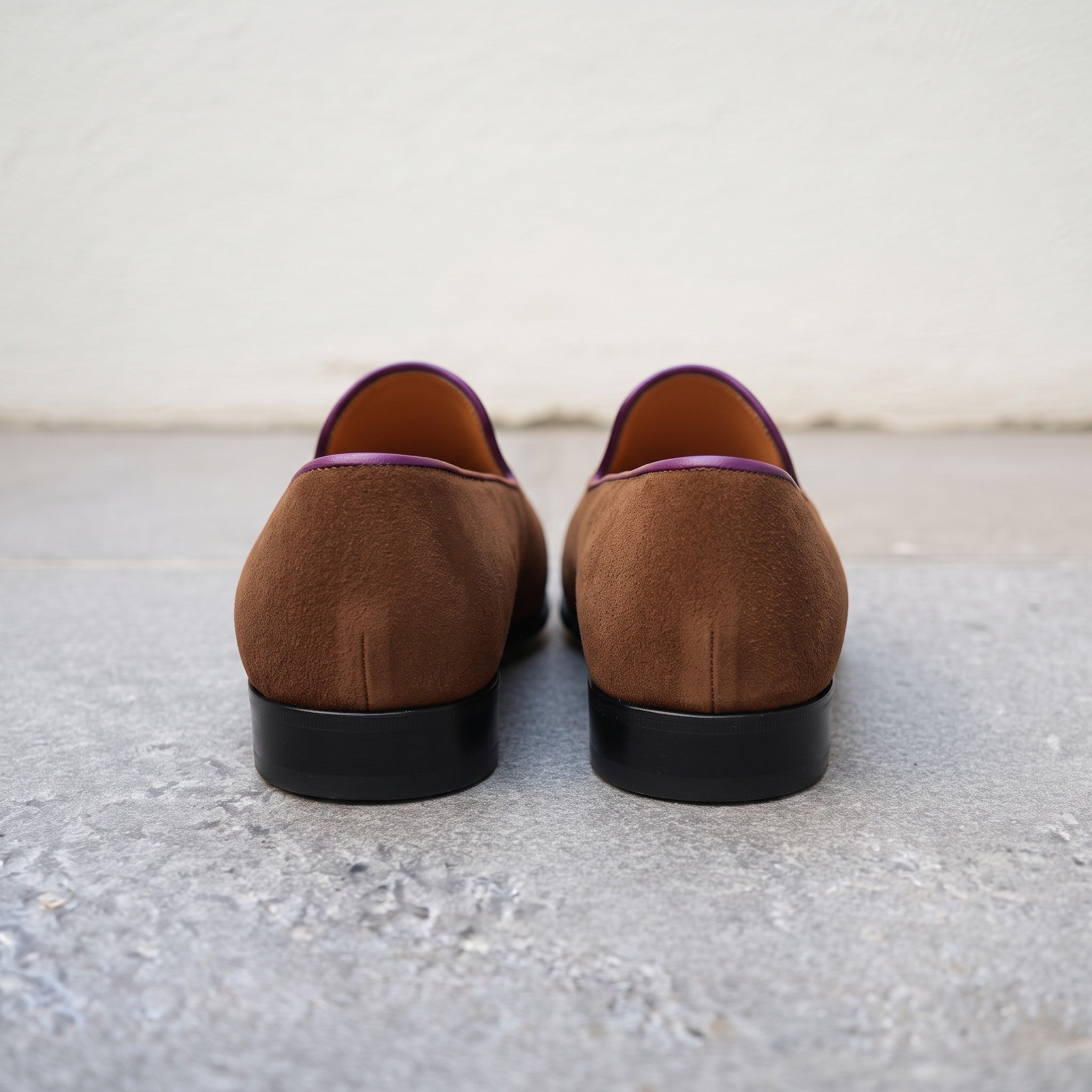 Men's Dark Brown Suede Belgian Loafers — Gosnell — Gosnell