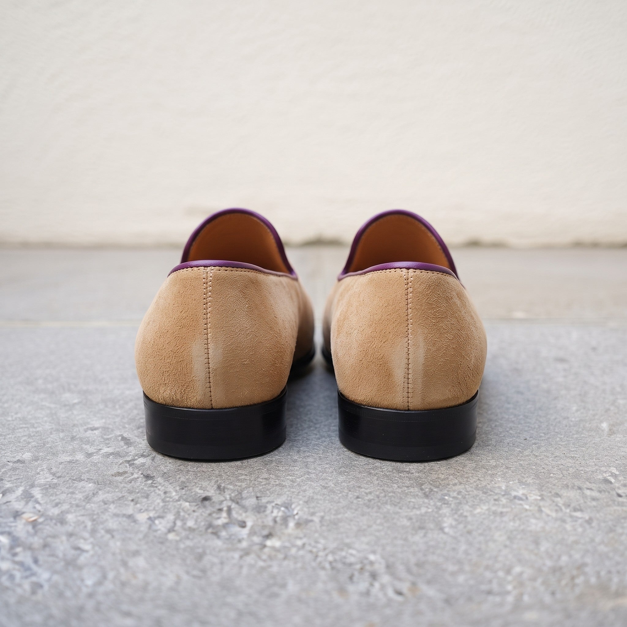 Men's Dark Tan Suede Belgian Loafers — Gosnell