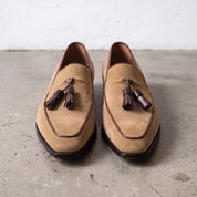 Men's Tan Suede Tassel Loafers — Bilsdale — Bilsdale