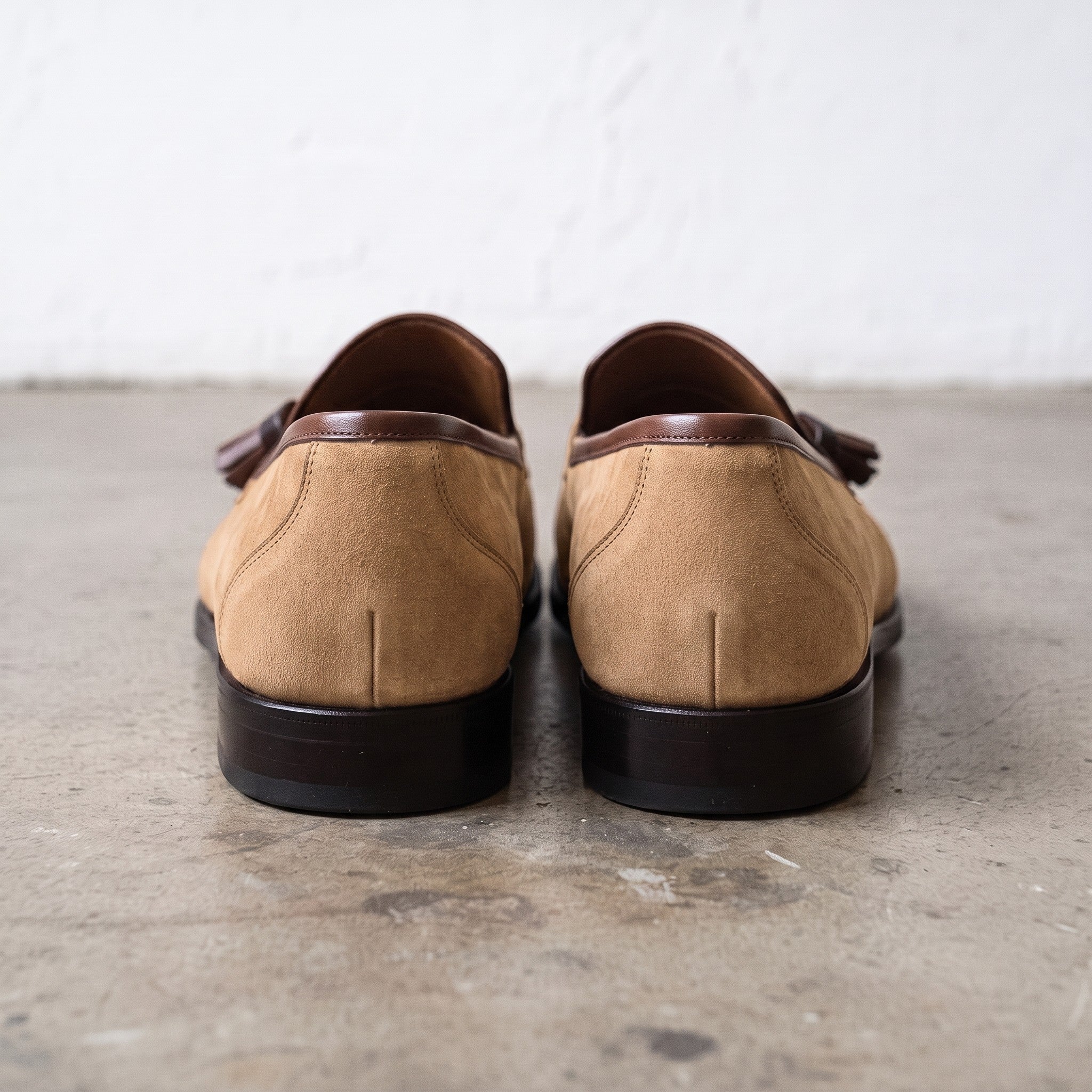 Men's Tan Suede Tassel Loafers — Bilsdale — Bilsdale