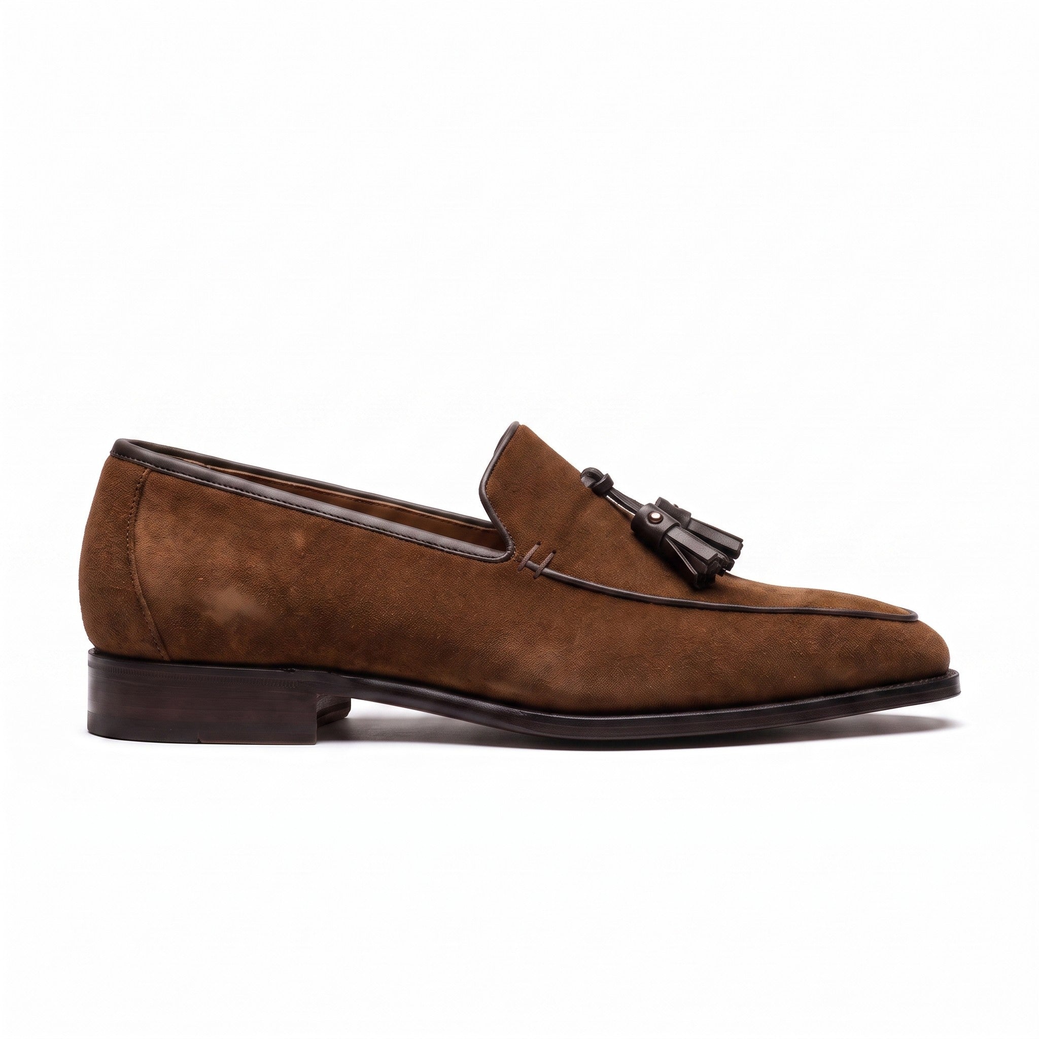 Men's Brown Suede Tassel Loafers — Bilsdale — Bilsdale