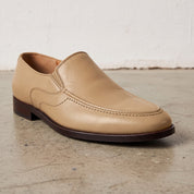 Men's Tan Apron-Toe Leather Loafers — Hargreaves — Hargreaves