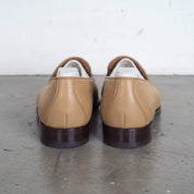 Men's Tan Apron-Toe Leather Loafers — Willoughby