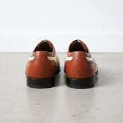 Men's Brown and Cream Leather Spectator Oxfords — Hensley
