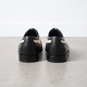 Men's Black and Cream Leather Spectator Oxfords — Hensley