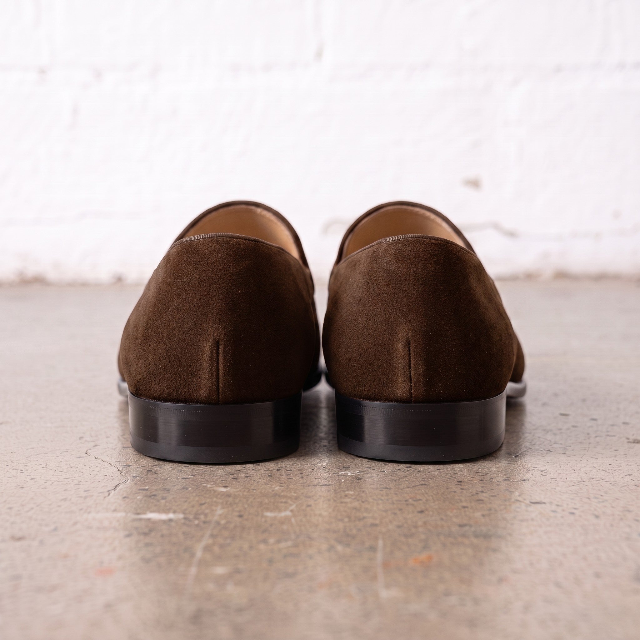 Men's Brown Suede Leather Tassel Loafers — Burton